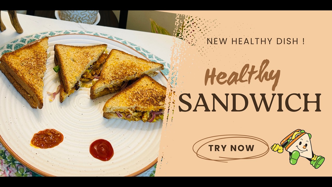 Healthy & Spicy: Paneer Corn Sandwich