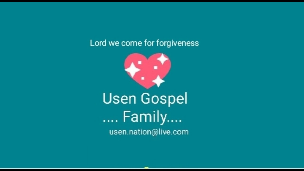 A cry for forgiveness 