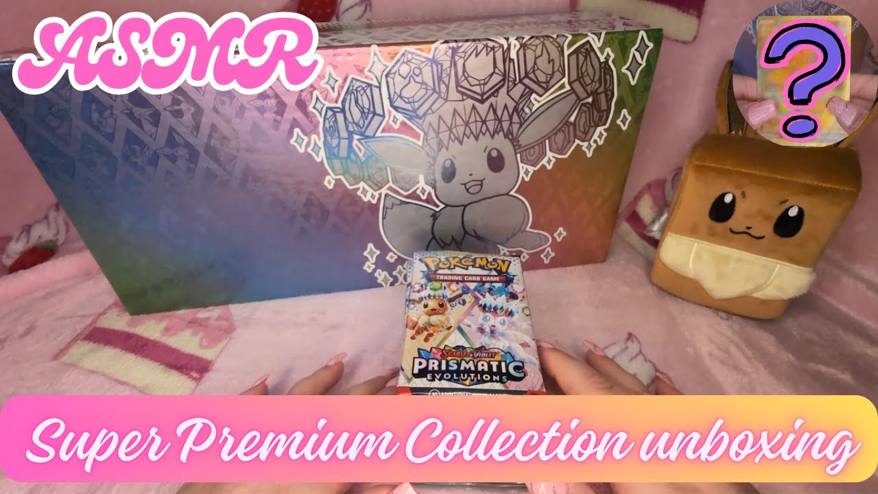 Pokémon ASMR - Super Premium Collection unboxing - MY BEST PULL EVER! #prismaticevolutions #pokémon