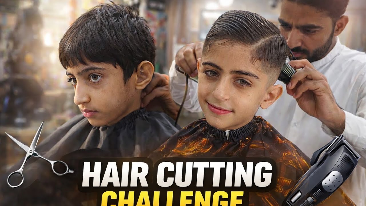 3# boyes Hair Cutting | Cute Kid Haircut at Barber Shop 💇‍♂️✨