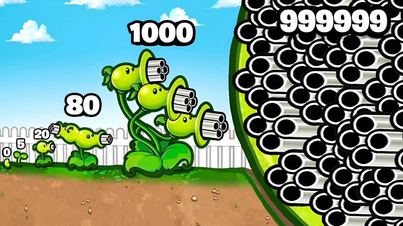 Am&eacute;liorer une Plante Minigun pour atteindre une PUISSANCE MAXIMALE !!