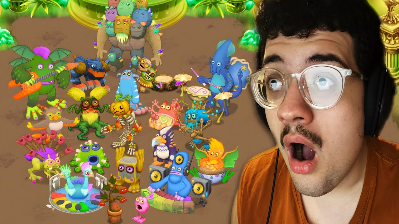 Coloquei MAIS Monstros RAROS na ilha De OURO no My Singing Monsters
