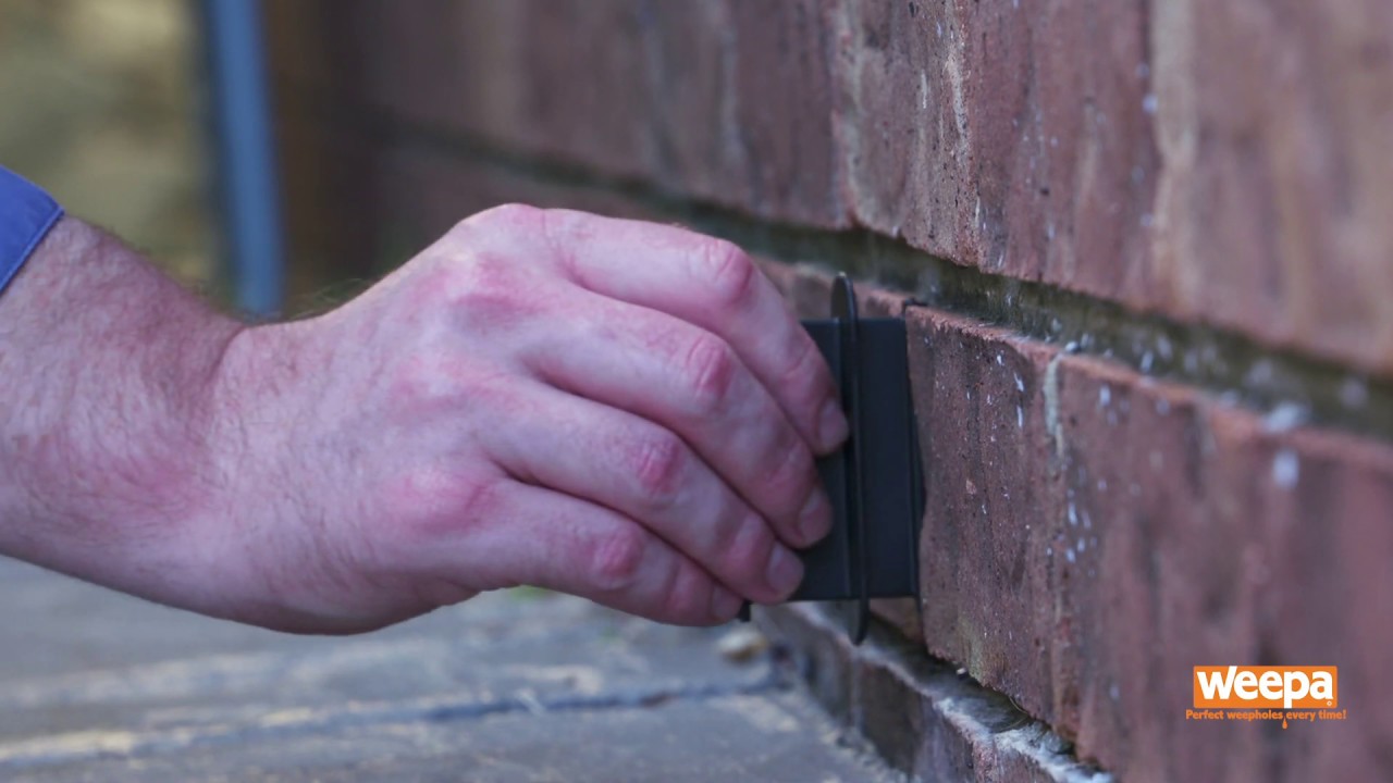 How to install the Weep Protector Weep Hole Screen