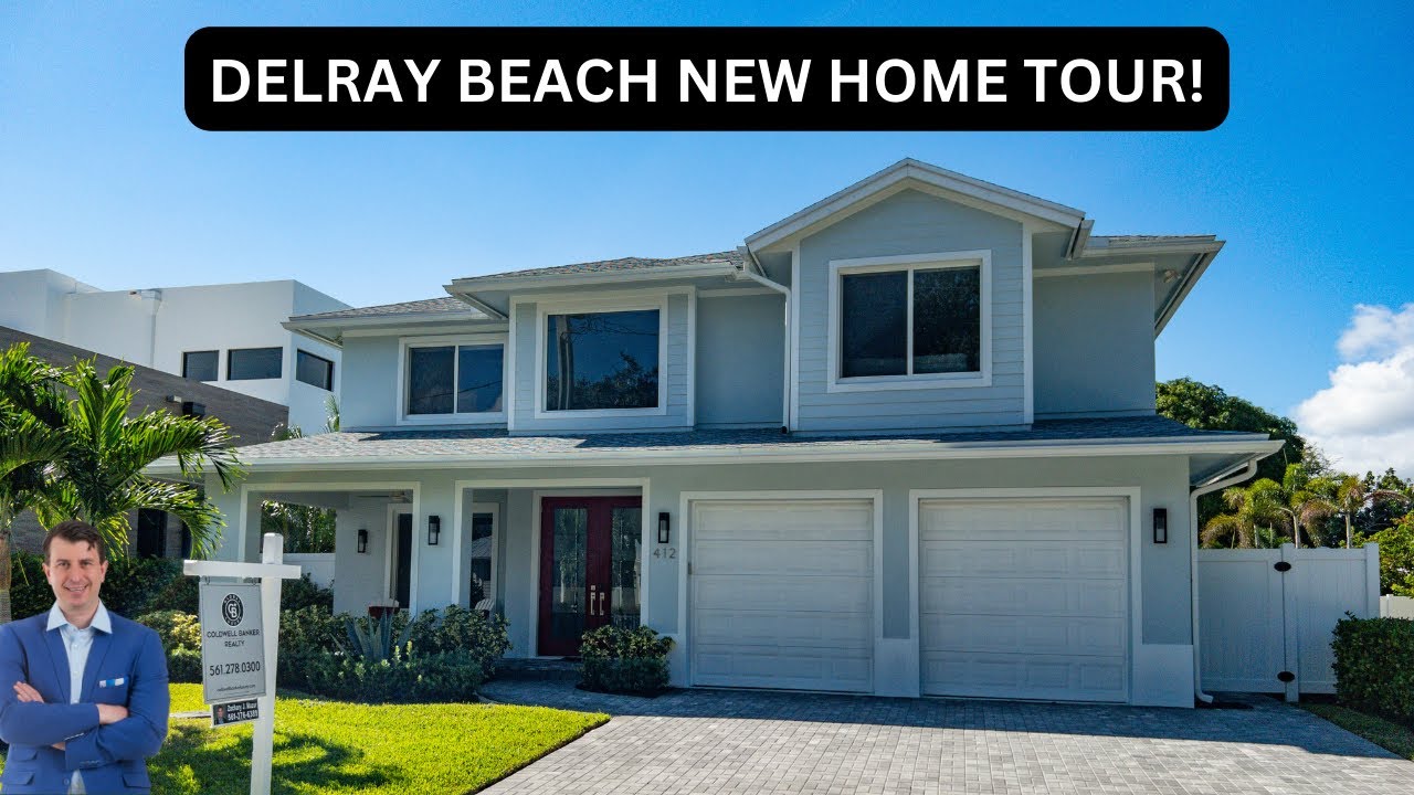 ELEGANT DELRAY BEACH NEW CONSTRUCTION LUXURY HOME TOUR | FLORIDA REAL ESTATE | 4 BEDROOMS