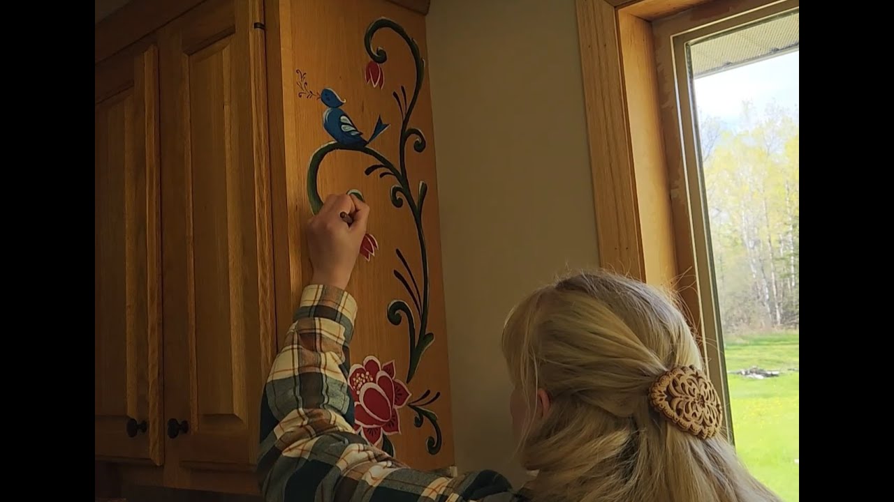 Rosemaling in my Kitchen! (Artist Diaries)