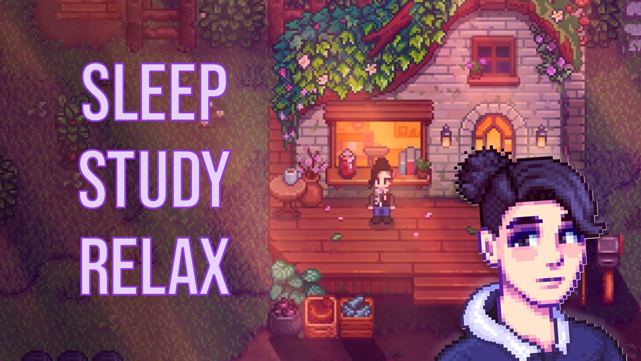 Stardew Valley Cozy Gameplay 🌾 No Commentary | Relax, Study, Sleep