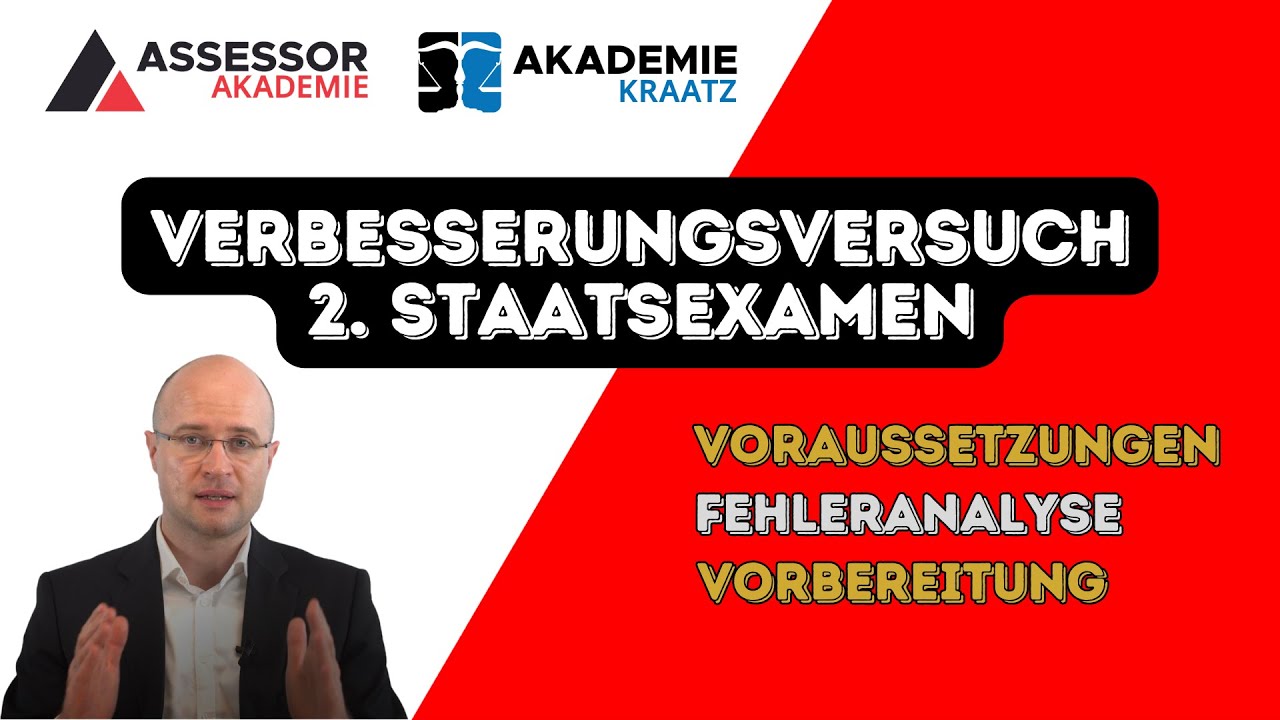 Jeder Punkt z&auml;hlt: Der Verbesserungsversuch im 2. Staatsexamen (Assessorexamen)!