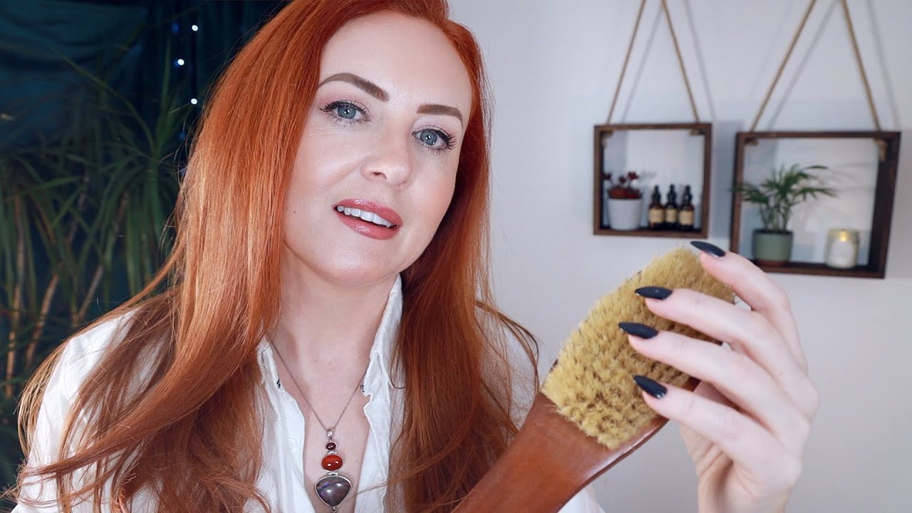 ASMR 💤 Dry Body Brushing for Sleep 💤 Skin Sounds, Softly Spoken, Crinkle Shirt