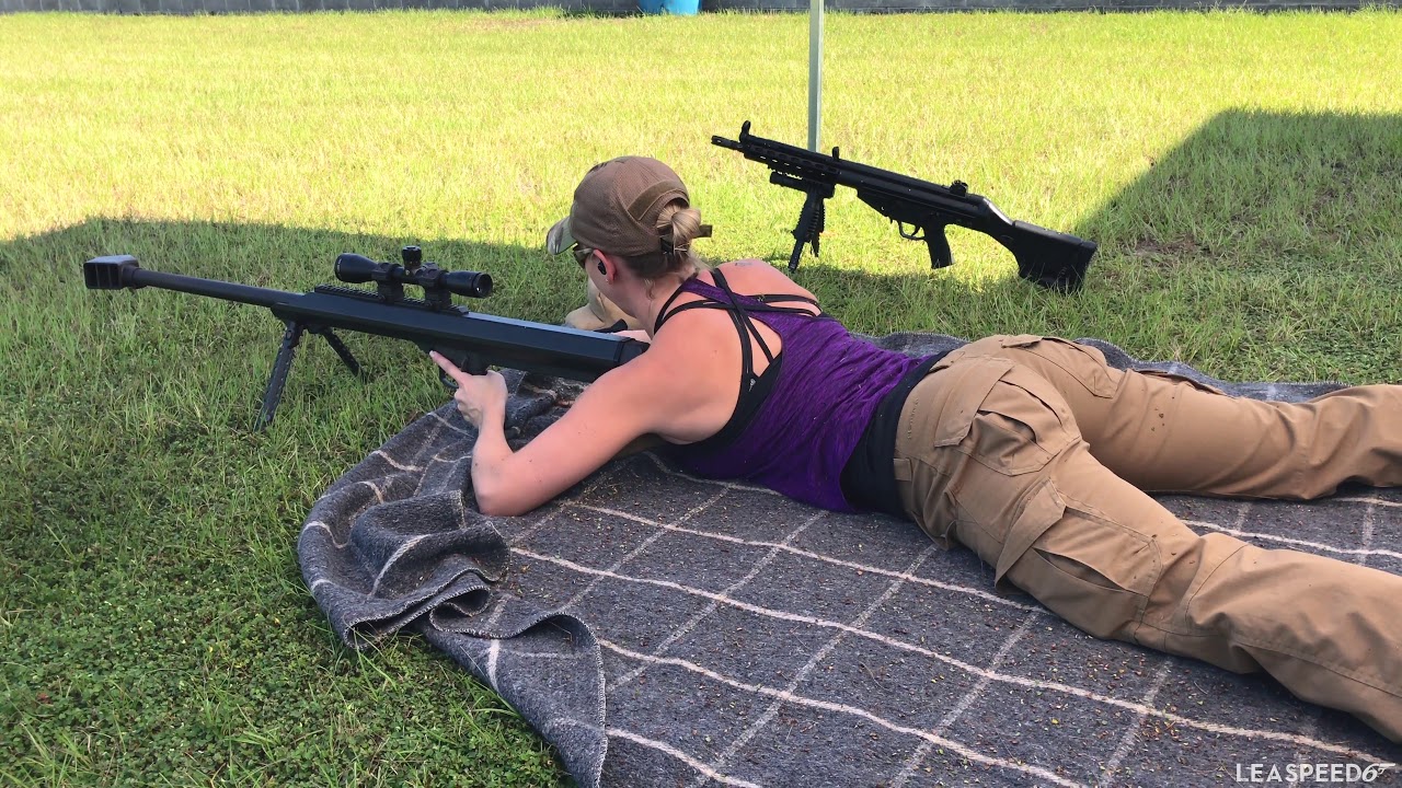Shooting Barrett M99 .50 vs Water Balloons