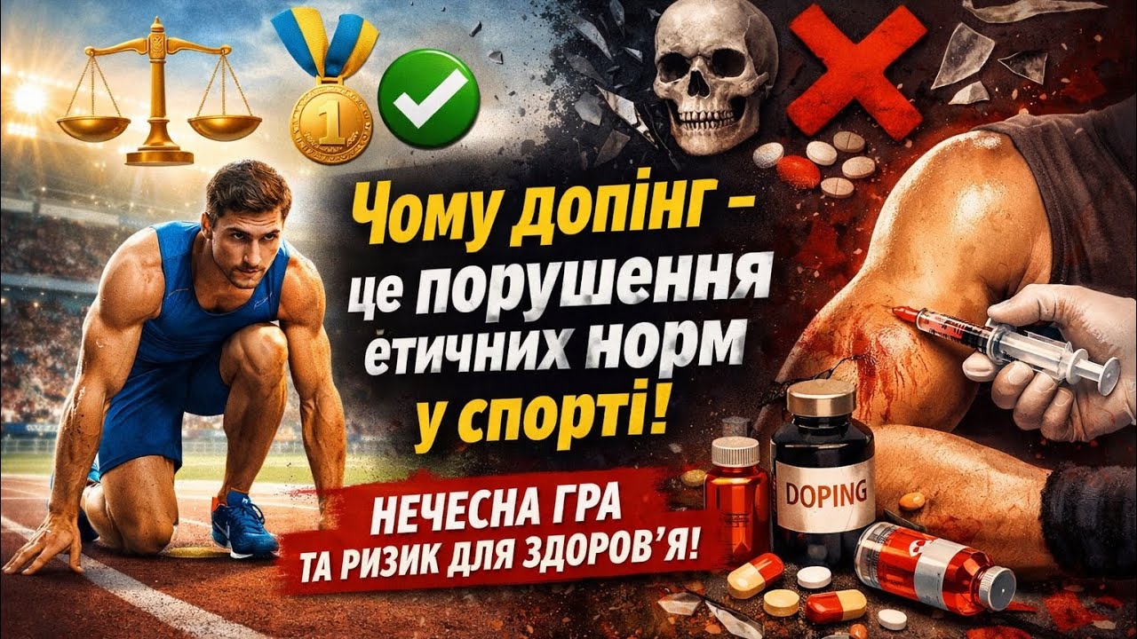Чому допінг це порушення етичних норм у спорті і руховій діяльності | Дистанційне навчання  | НУШ 