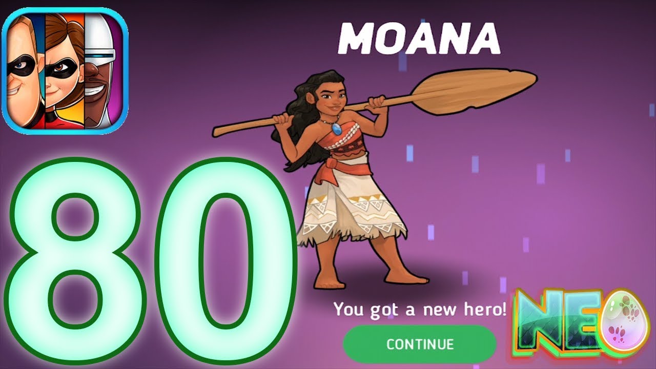 Disney Heroes: Battle Mode Gameplay Walkthrough Part 80 - Moana Unlocked! (iOS, Android)