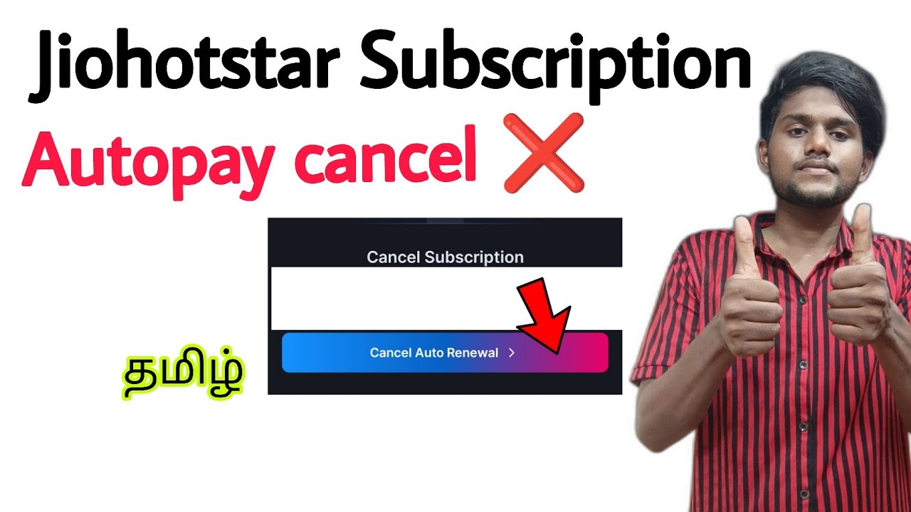 jiohotstar subscription autopay cancel / how to cancel autopay in jio hotstar / tamil / BT
