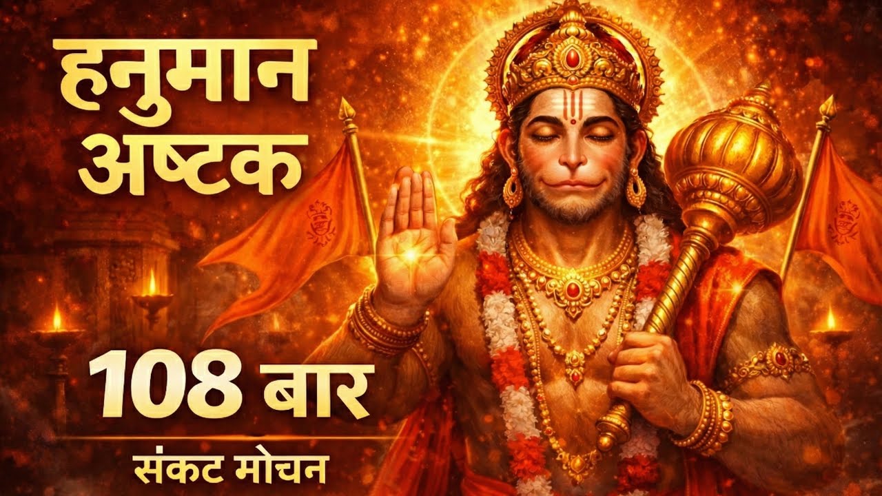 शक्तिशाली हनुमान अष्टक 108 बार | आज ही सुनें सभी संकट दूर होंगे | Hanuman Ashtak #hanuman #chalisa 