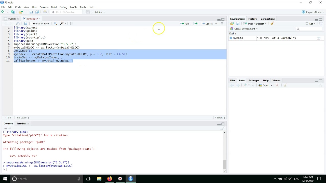 Classification Tree R Demo