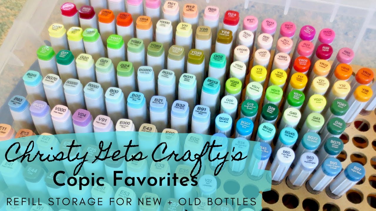 Christy Gets Crafty's Copic Favorites | Storage Solution for New and Old Style Various Ink Refills