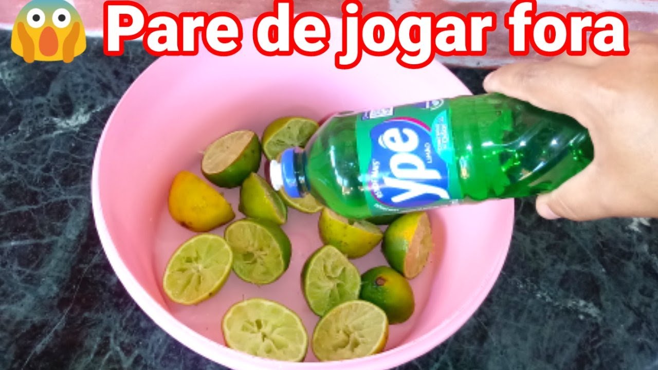 Joguei detergente na casca de limão e parei de gastar dinheiro ! tô economizando muito