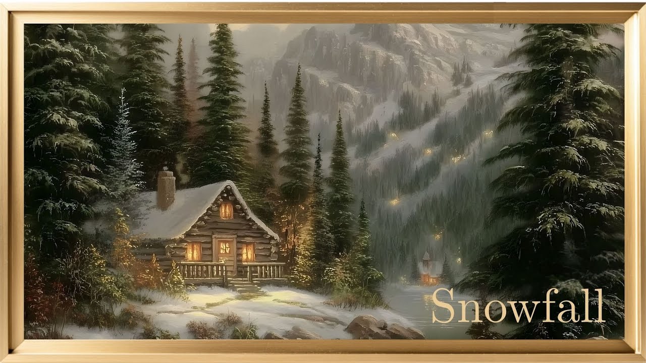 Winter Wonderland TV Art | Gentle Snow Effect 4K Frame TV Screensaver