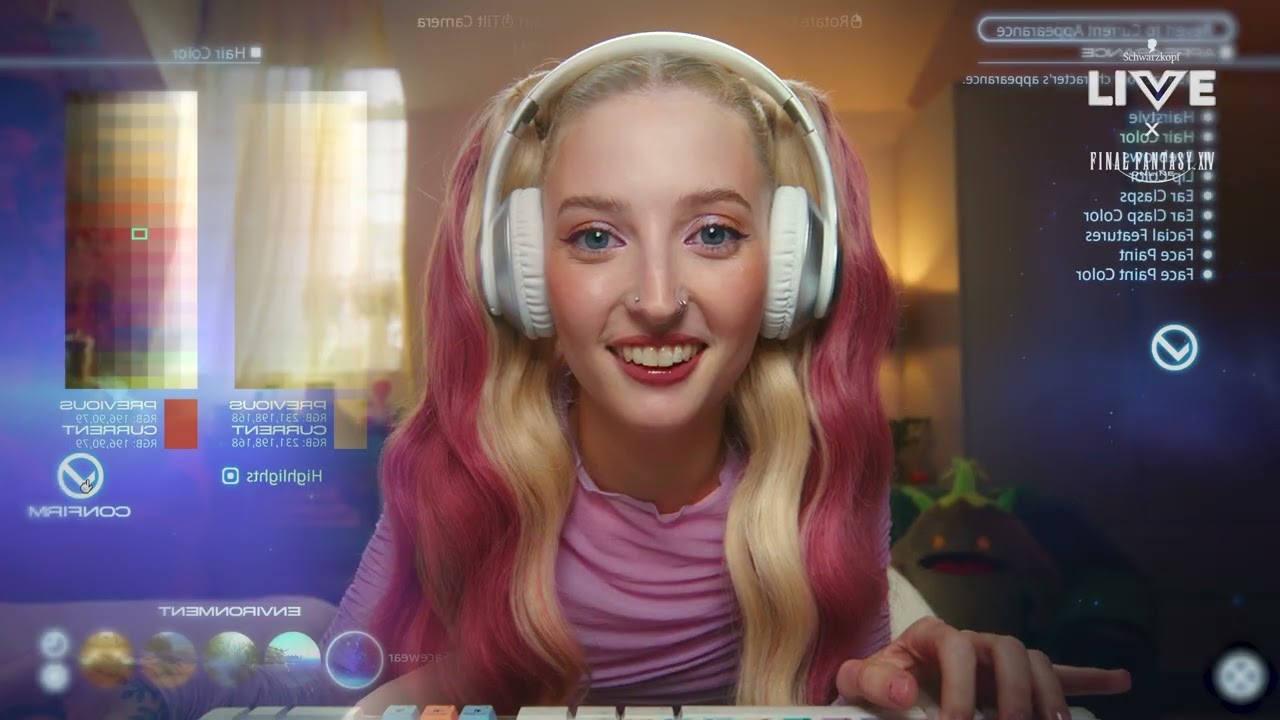 Schwarzkopf LIVE x Final Fantasy XIV TV Advert 2025 &ndash; Dusty Rose / Miqo'te
