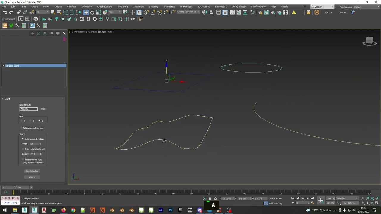 How to project a spline onto a surface with iToo Glue   3ds Max Archviz Quick Tips Series