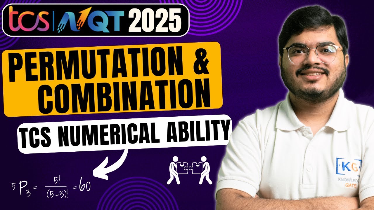 TCS NQT Permutation and Combination Question | TCS Aptitude Preparation 2025 | TCS Numerical Ability