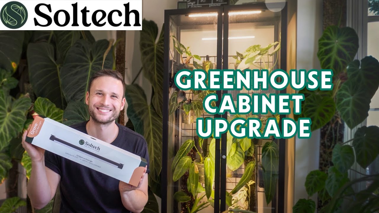 GREENHOUSE CABINET UPGRADE - reviewing the new Soltech GROVE growlight