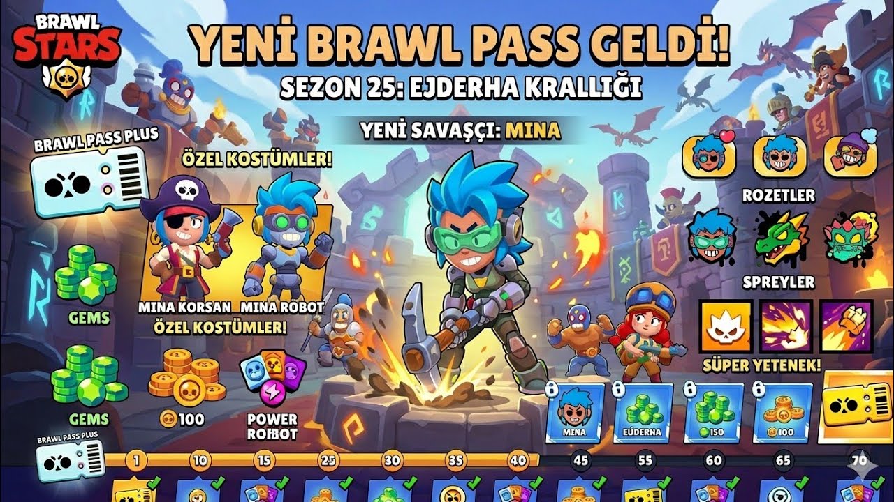 Brawl Stars - Yeni Brawl Pass Geldi