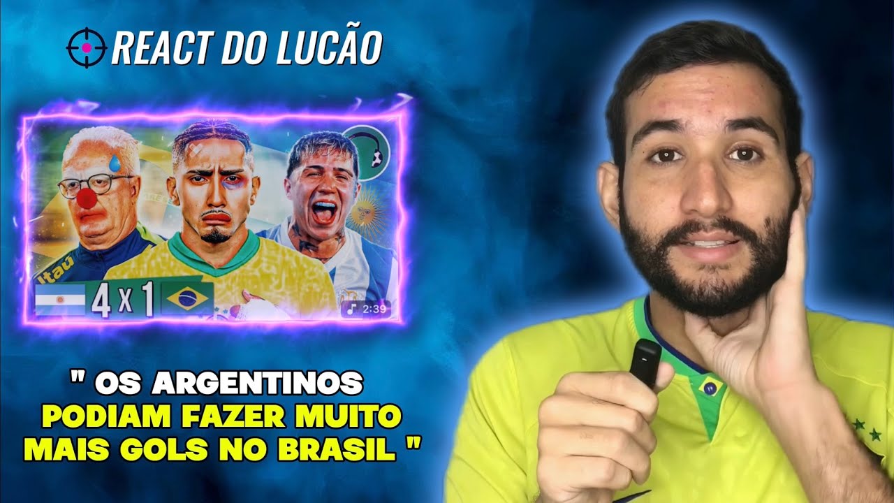 BRASILEIRO REAGINDO A : 🎵4x1 -BRASIL É HUMILHADO PELA ARGENTINA! | FutParódias