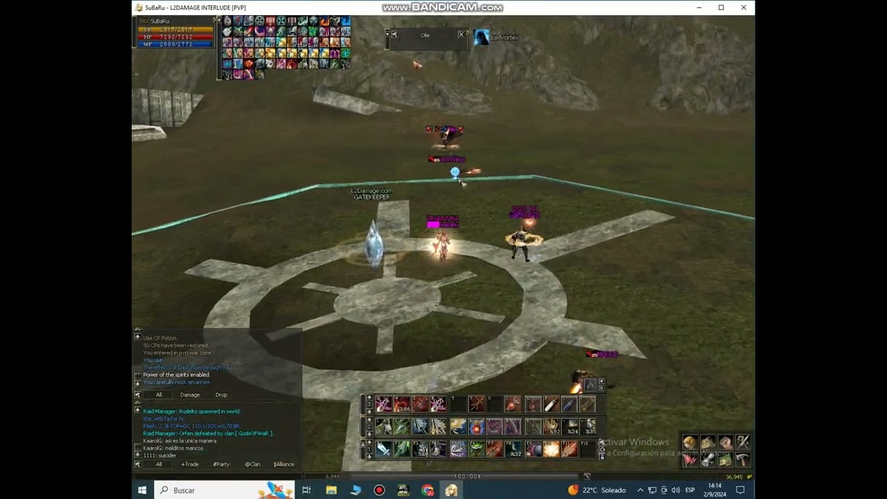 L2 Damage x9000 (PVP ZONE) SuBaRu MoonlightSentinel 96 kills