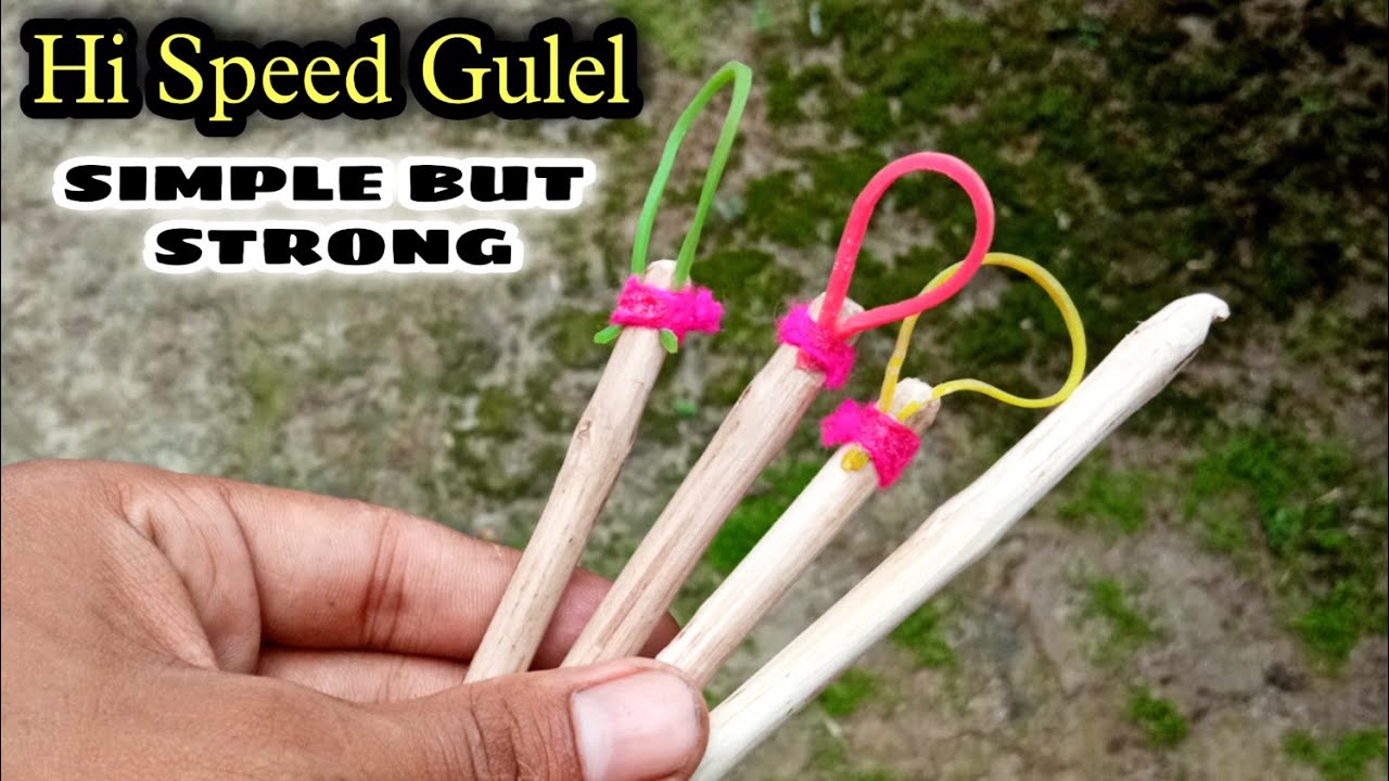 गुलेल कैसे बनाते हैं | How to Make a Powerful Hunting Slingshot | Gulel Banane ki tadika | DIY Gulel