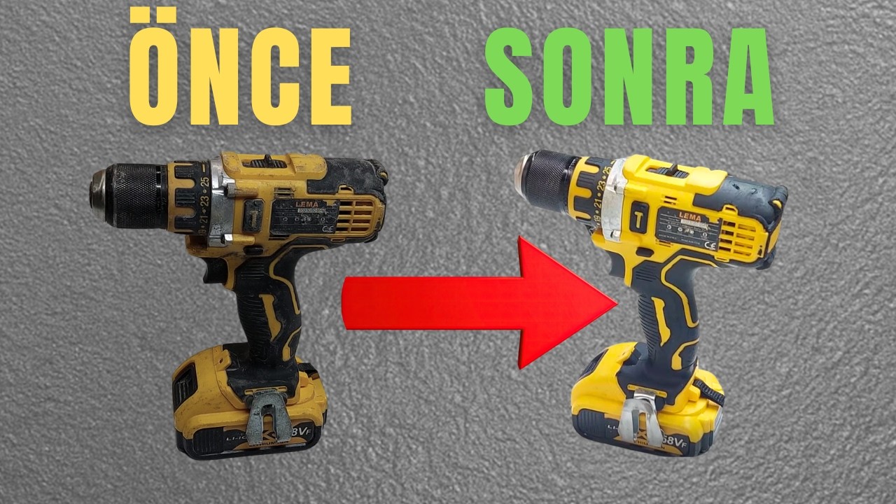 Hurdaya Atılmış Matkabı Yeniliyoruz -12V Şarjlı Matkap Tamiri - Cordless Drill Restoration