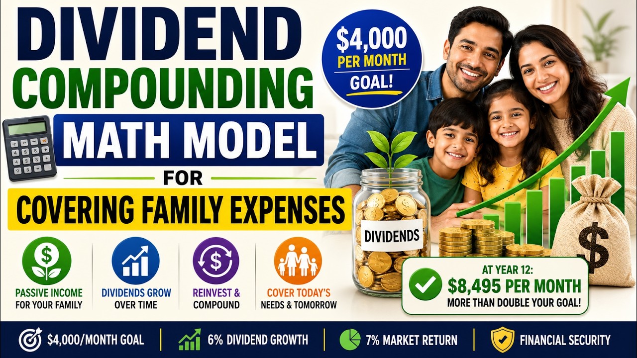 Dividend Compounding Math Model for Covering Family Expenses