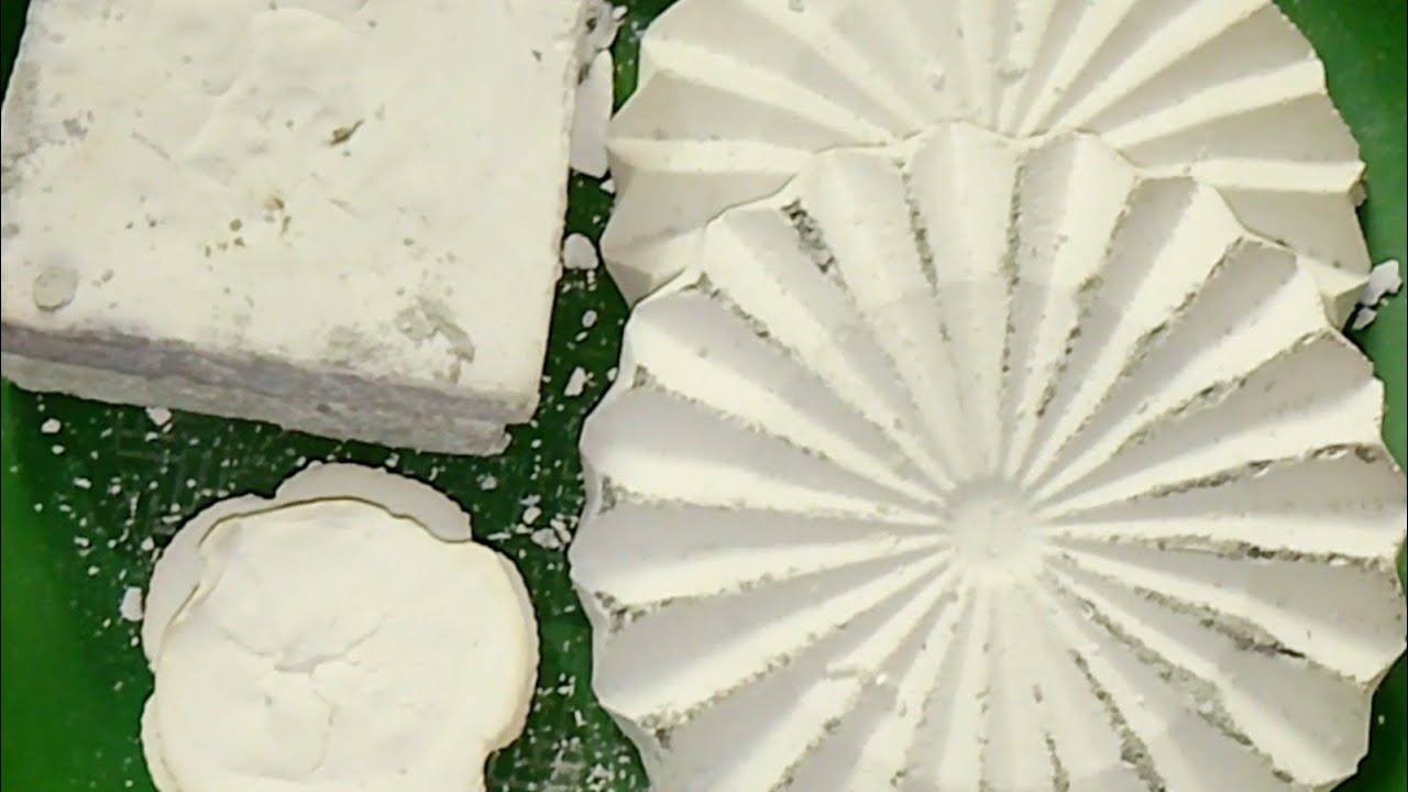 Plain White Fresh Powdery Different Shape of Gymchalk Crush|Relaxing|Asmr|Satisfying|Description 