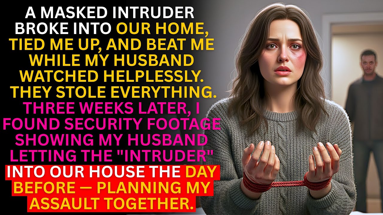 A Masked Man Tied Me Up and Beat Me While My Husband Watched — Then I Discovered They Planned It...