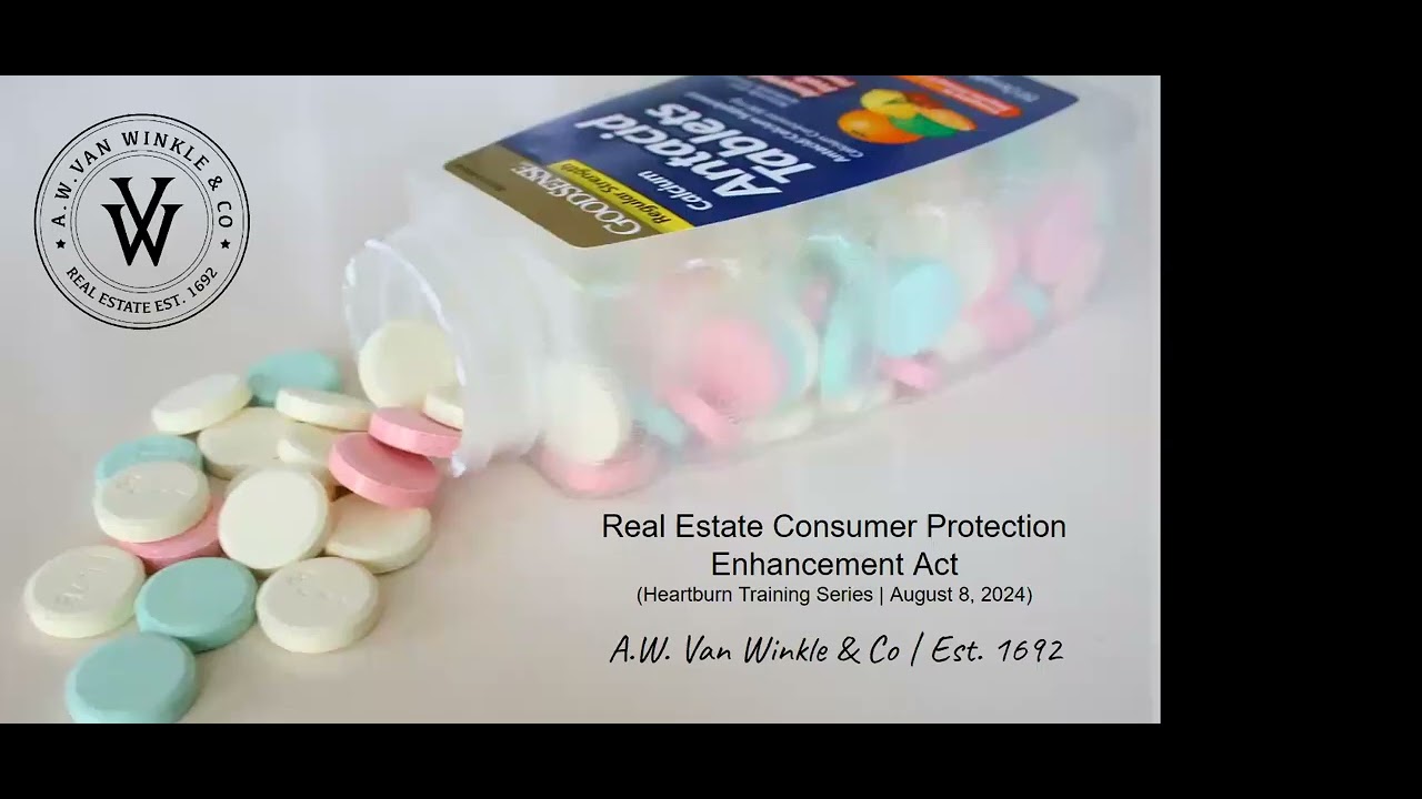 AWVWCO Meeting - Real Estate Consumer Protection Enhancement Act - August 8, 2024 (5pm - 7pm)