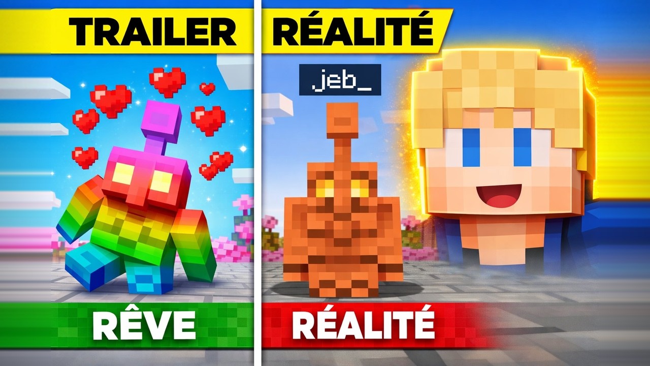 Minecraft Trailers vs Réalité (Vous allez être déçus)