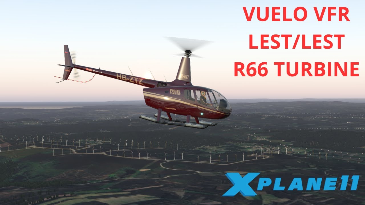 X-Plane 11 | VSkyLabs Robinson R66 | Vuelo VFR Santiago de Compostela | ATC IVAO