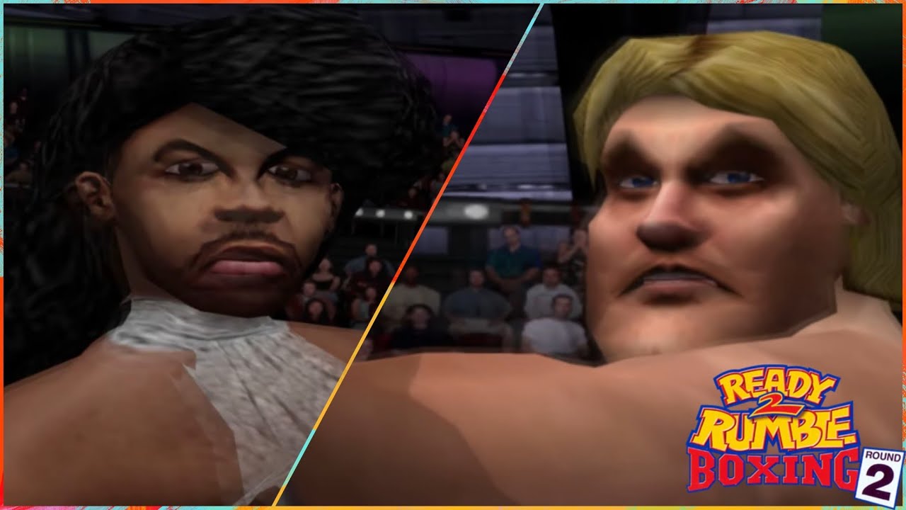 Ready 2 Rumble Boxing: Игровой процесс 2-го раунда PS2 в разрешении 4K — G.C. Thunder против Бори...