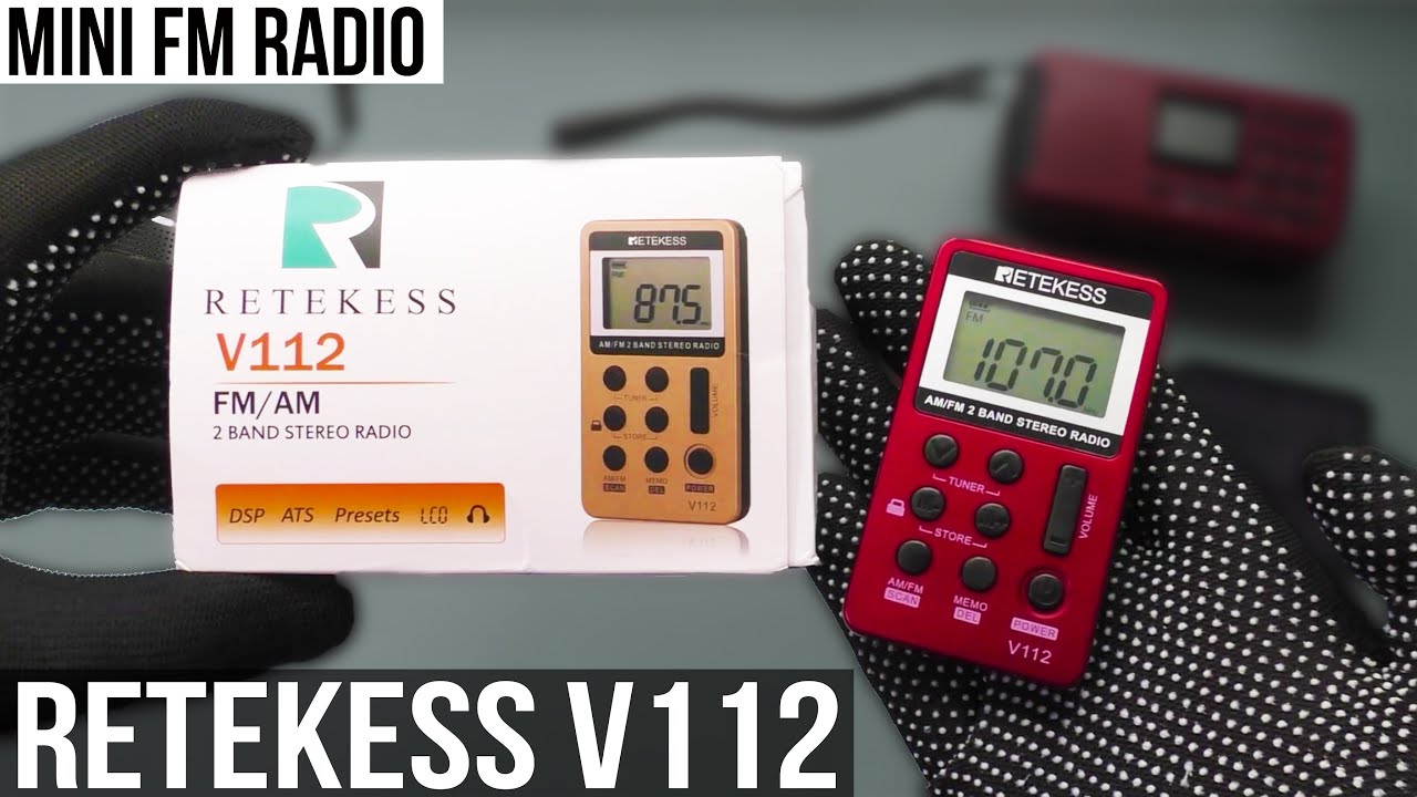 📶 МИНИ FM РАДИО RETEKESS V112 С ВСТРОЕННЫМ АККУМУЛЯТОРОМ 🔋