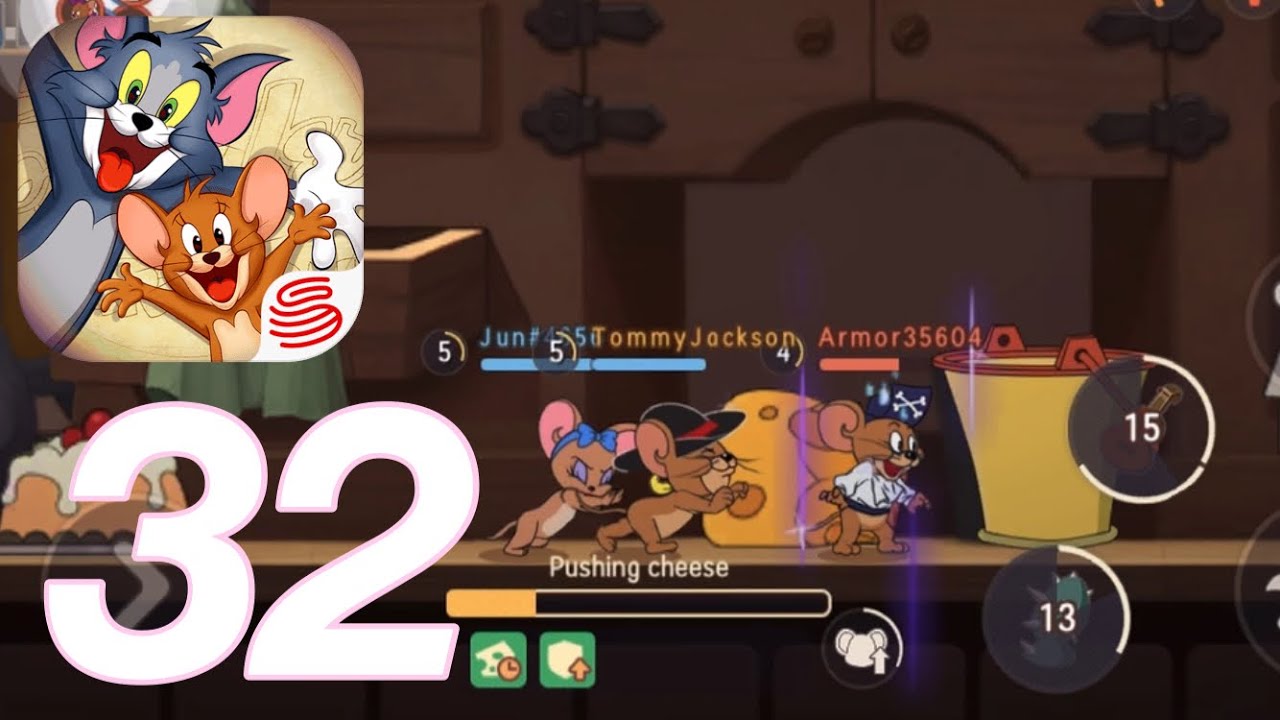 Tom and Jerry: Chase - Gameplay Walkthrough Part 32 - 5v5 Team Cheese Match (iOS,Android)