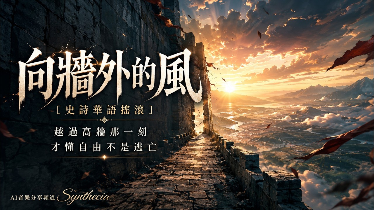 《向牆外的風》｜日系史詩搖滾主題曲｜壓抑覺醒與自由意志｜悲壯反抗系｜動漫感暗黑氛圍 | 華語抒情歌 Official | AI音樂分享頻道 ｜附歌詞