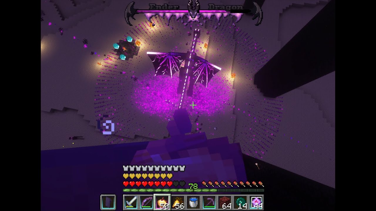 Making the Ender Dragon fight unnecessarily hard with mods and datapacks