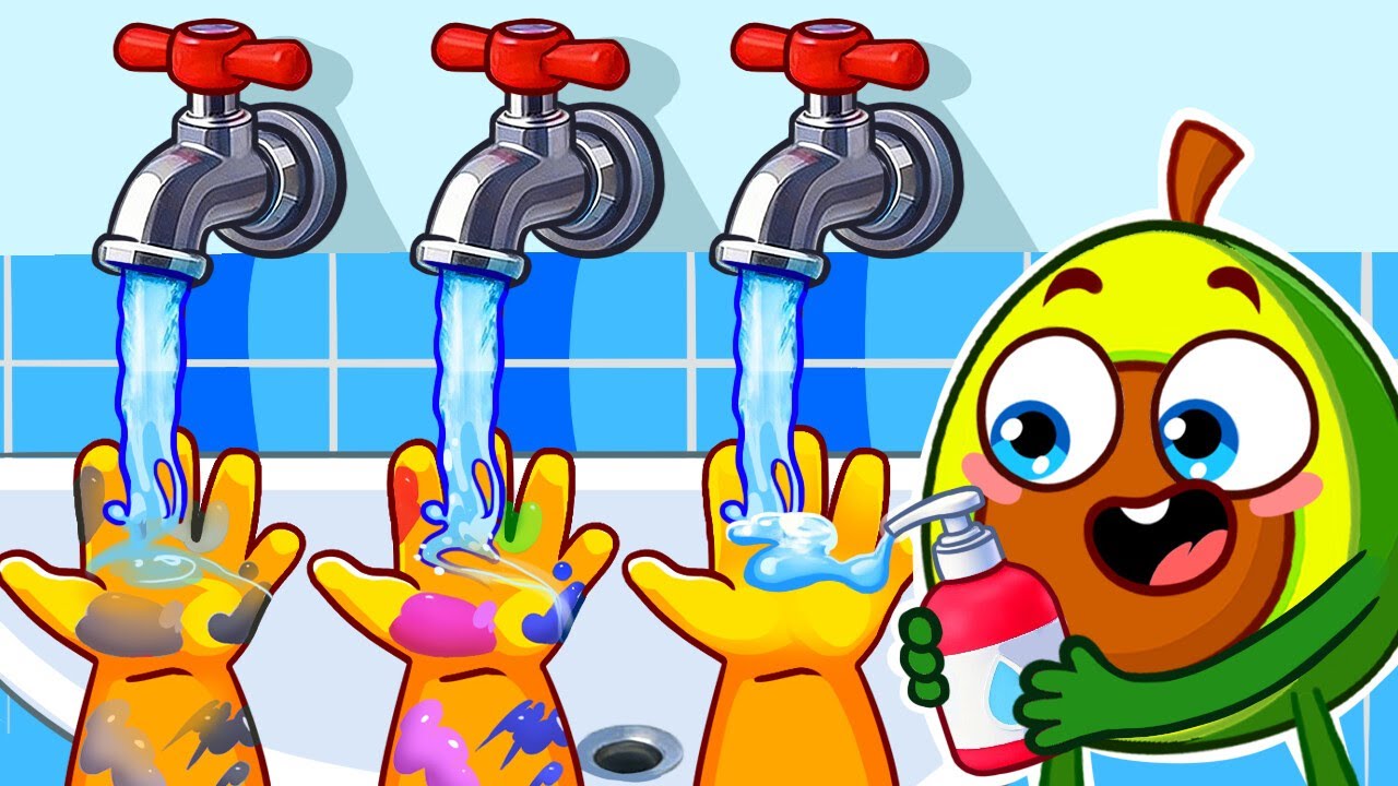 Wash Your Hands | Kids Good Habits | Learn Colors with Balloons | Kids Songs | PP Family 🥑 #baby