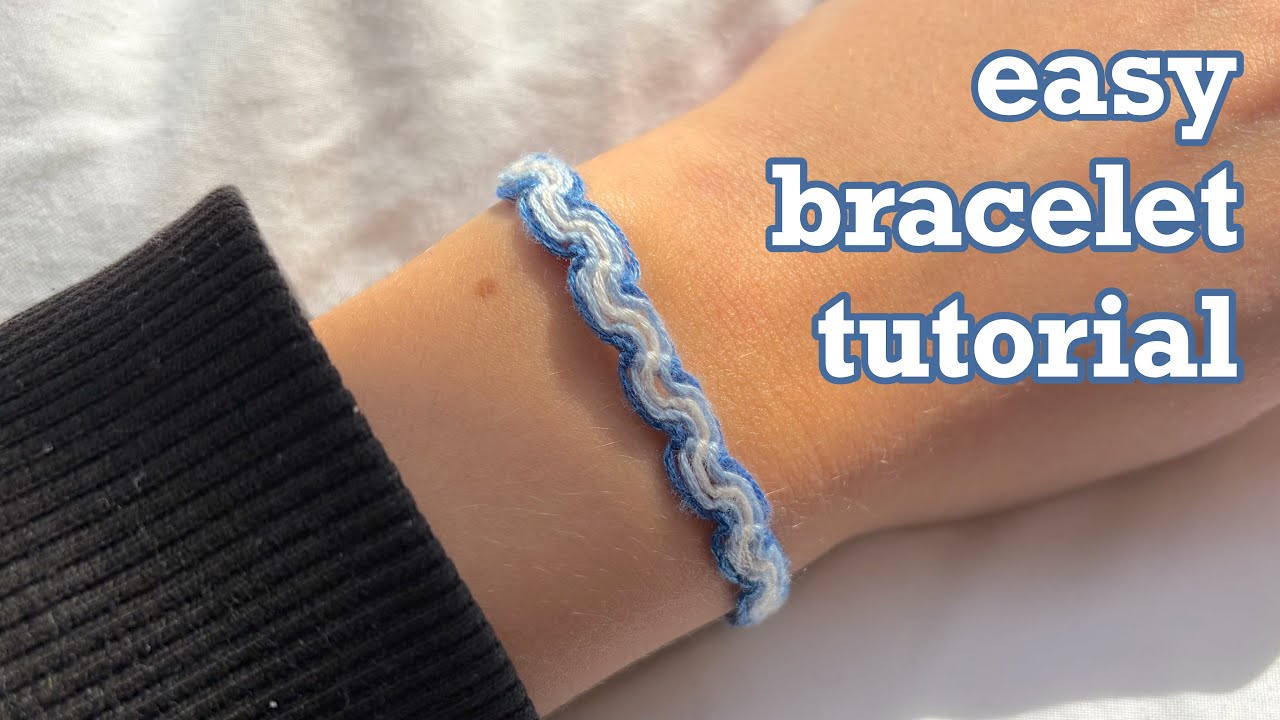 how to make easy bracelet |friendship bracelet tutorial for beginners|peruvian wave bracelet pattern