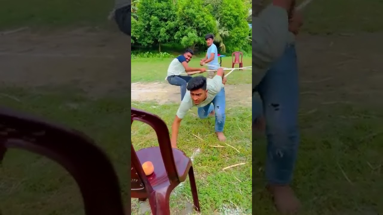 কোমড়ে রশি বাধা খেলা    কে জিতবে দামি ফোন    চমক শেষে   riyaz Mohammed