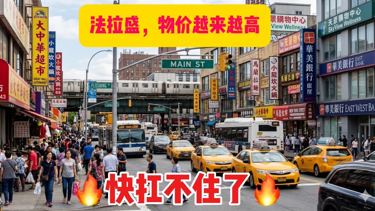 法拉盛，物价越来越高，快扛不住了，油价飙升，下来更高 2026年3月13日