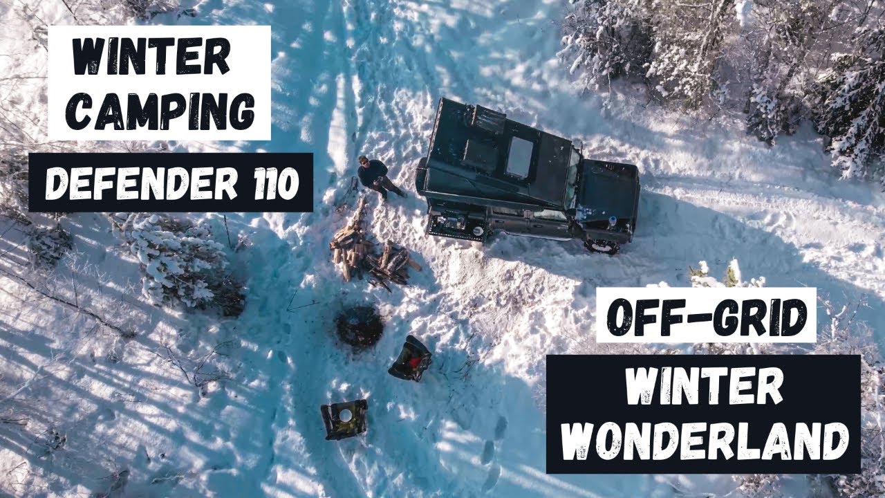 WINTER WONDERLAND | WINTER CAMPING OFF-GRID IN OUR DEFENDER 110 | NORWAY