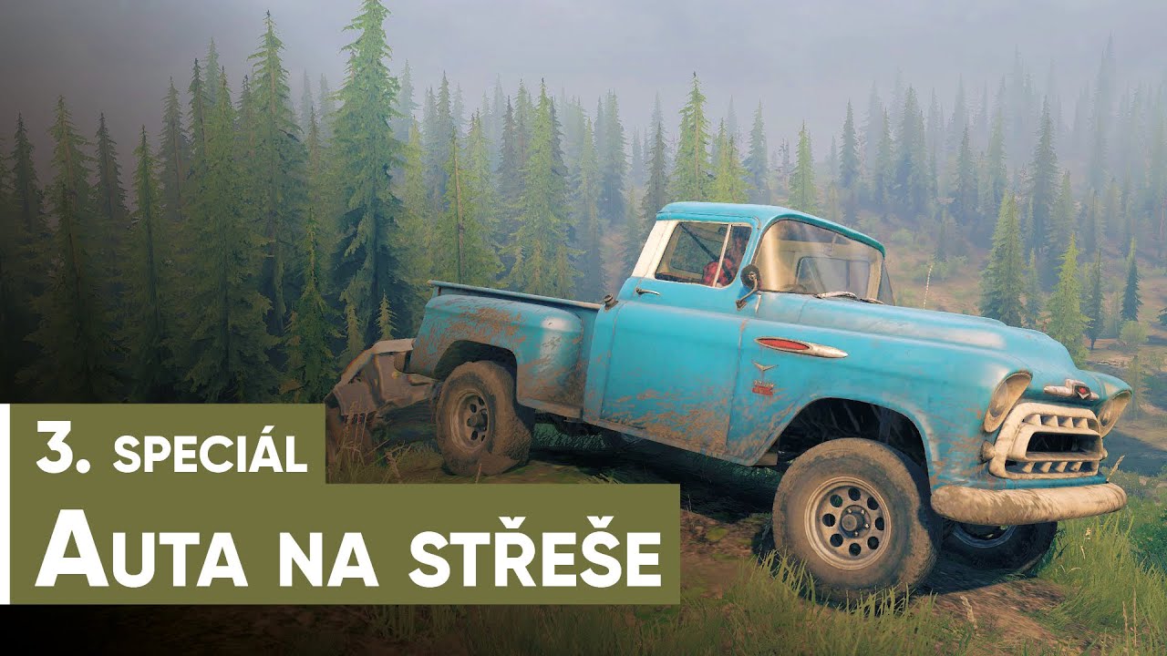 3. speciál z MudRunner, aneb auta na střeše