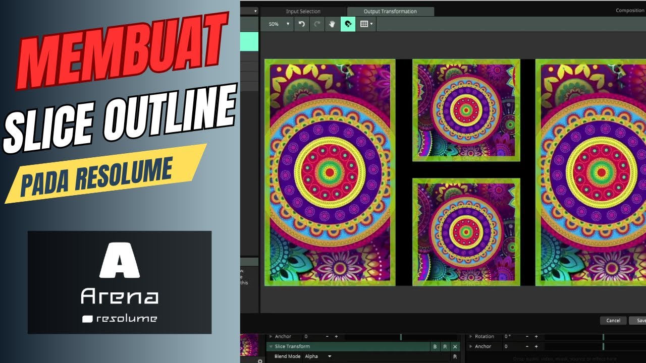 Cara Membuat Slice Outline #2  || Resolume Tutorial