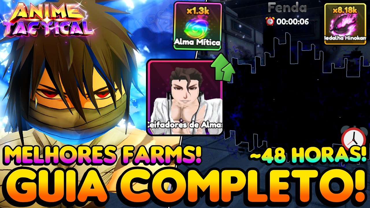 O GUIA DE FARM MAIS ROUBADO DE TODOS! COMO FICAR FORTE RÁPIDO NO ANIME TACTICAL DO ROBLOX!!