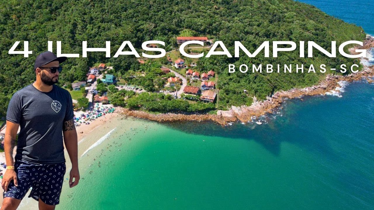 CAMPING BEIRA MAR em BOMBINHAS - 4 ILHAS CAMPING | O MELHOR NASCER E POR DO SOL| #bombinhas  #praia